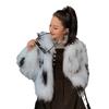 Winter New Imitation Raccoon Hair Imitation Fur Jacket Imitation Fox Hair Cotton Warm Top Short Fur Women