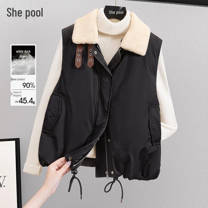 

Women s Lapel Collar 90% Down Vest XL