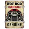 Retro Hot Rod Garage Metal Tin Sign Vintage Style Wall Door Decor for Man Cave Home Workshop