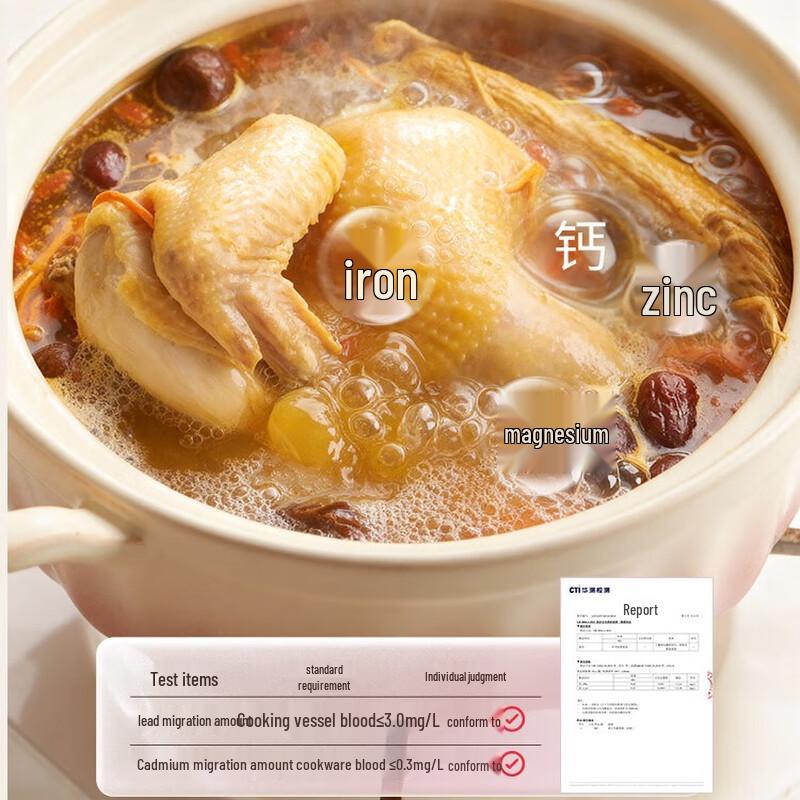 Multi-functional Ceramic Stew Pot with Steamer