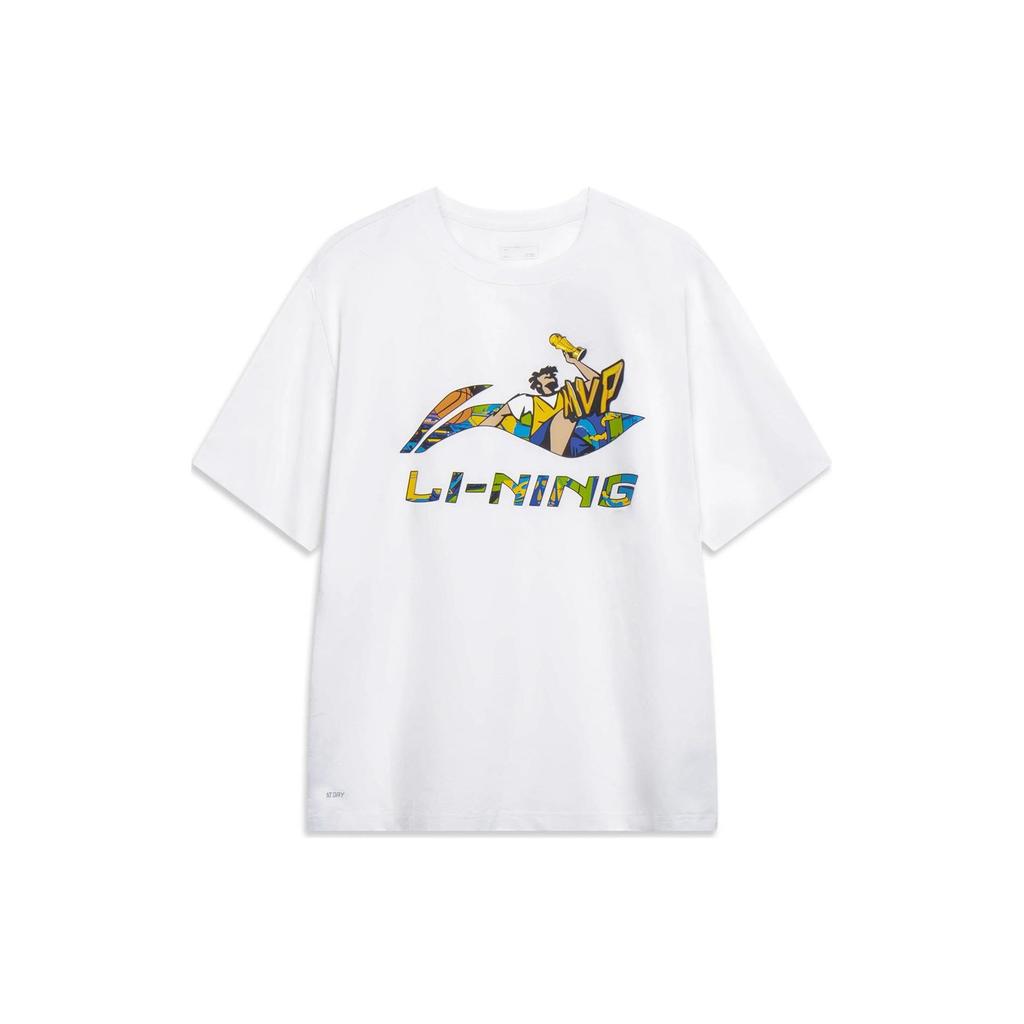 Li Ning Sports Life Collection T Shirt Men's Standard White AHST567-1