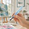 3 PCS Refillable Watercolor Painting Brush Blue Calligraphy Ink Pen  Watercolor Creation