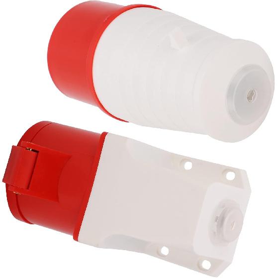 Plug Connector Set 32AMP 5Pin 3P+N+E Waterproof Industrial 3 Phases Industrial Plug Socket Set 220‑380V/240‑415V