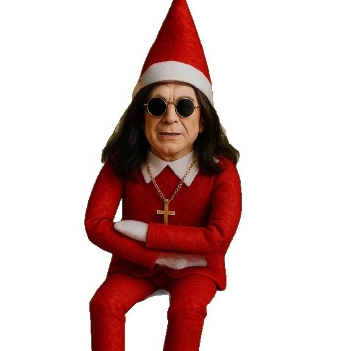 Oz Christmas Elf Doll Decoration With Removable Glasses For Holiday Home Decor