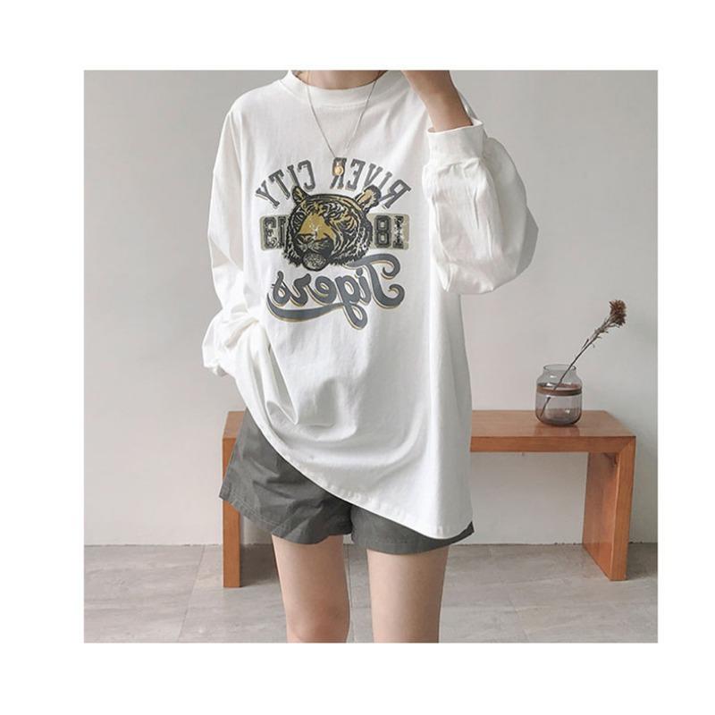 Loose Long Sleeve T-shirt for Women