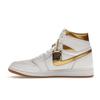 Air Jordan 1 Retro High OG Metallic Gold Women Sneakers White Gum-Light-Brown FD2596-107