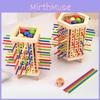 Wooden Stick Montessori Puzzle Toy For Kids Educational Game Board Fun Activity