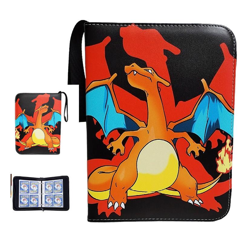 52 Style 400pcs Card Album 2x2 Loose-leaf Large Capacity Leather Anime Zipper Card Collection Photo Album