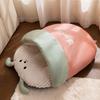 Cat Cushion Cartoon 3D Cat Sleeping Bag Semi-enclosed Comfortable Plush Cat Bed Soft Warm Cat Mattresses Autumn