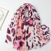 Winter Spain Thin Viscose Scarves Women Ombre Sexy Leopard Dot Shawls And Wraps Pashmina Stole Bufandas Muslim Sjaal 180*90Cm
