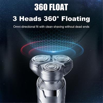 Electric Shaver for Men  X2 3D 5W 5V Independent Floating Heads RechargeableFast USBC Charging