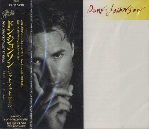 

CD DON JOHNSON - Let It Roll 258P5298 Эпический 1989 Япония Рок