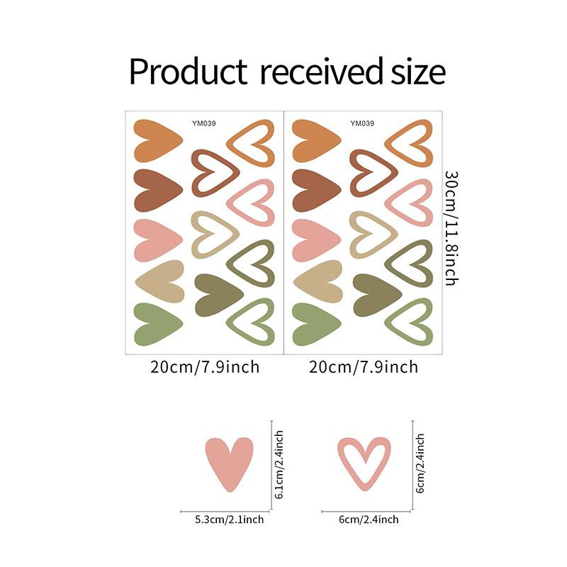 

Наклейка на стену в форме сердца для спальни, гостиной, прихожей, украшение дома, самоклеящаяся