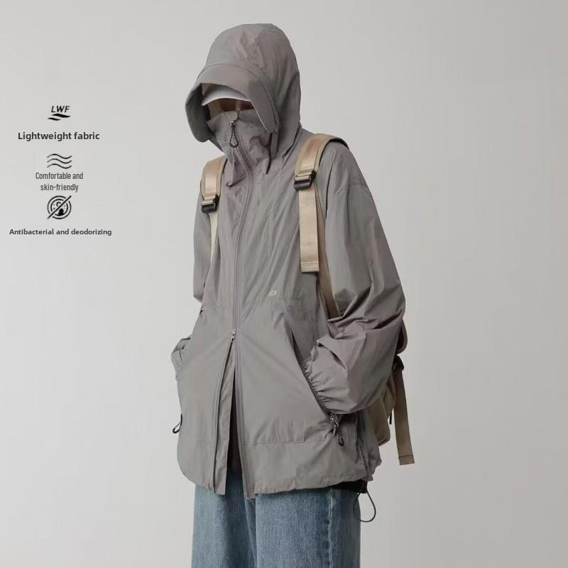 Men's Lightweight Summer Sports Jacket: Trendy, Casual, All-Match Outdoor Sun Protection.