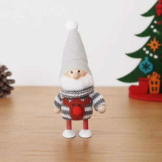 NORDIKA nisse Weihnachten Holzpuppe Pullover Weihnachtsmann (Gestrickt (Rentier) / NRD120606)