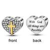 Copper Metal Cross Jesus GOD Charm Bead Components The Bible Bead Components Pray Designed For Angels Pendant Bead Component Compatible With