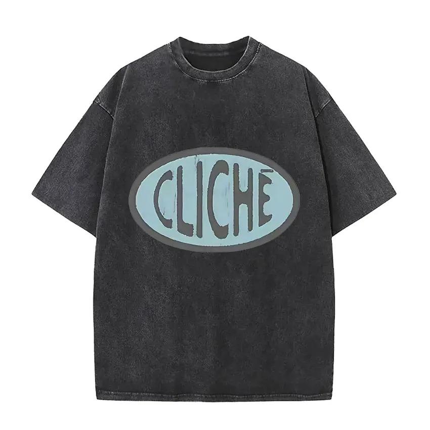 Vintage Washed MGK Machine Gun Kelly Album 2026 New T Shirts Men's Gothic Hip Hop Oversized T-shirt Pure Cotton Tees Streetwear