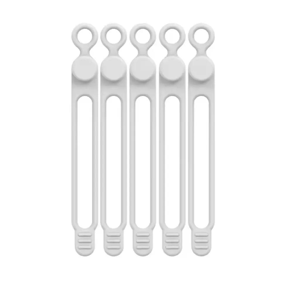 Data Cable Storage Cable Ties Cable Organizer Winding Device Headphone Cable Charging Cable Manager Hanging Silicone Cable Ties