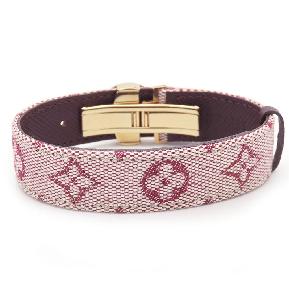 Used LOUIS VUITTON Bracelet Good Luck Bless M64459 Monogram Mini/metal 18.1g Pink Accessories