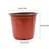 Thin Section Flowerpot Plastic Grow Box Fall Resistant Tray For Home Garden Plants Nursery Cup Transplant Flower Plant Pots