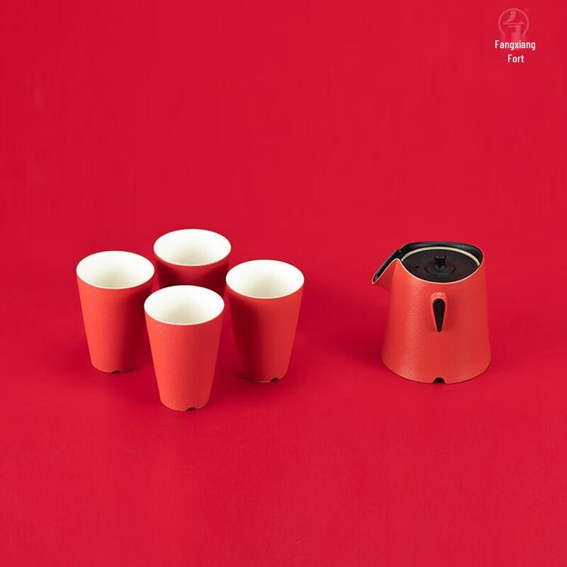 Wanqiantang  Gao Gao Zai Shang 04  Ceramic Kung Fu Tea Set