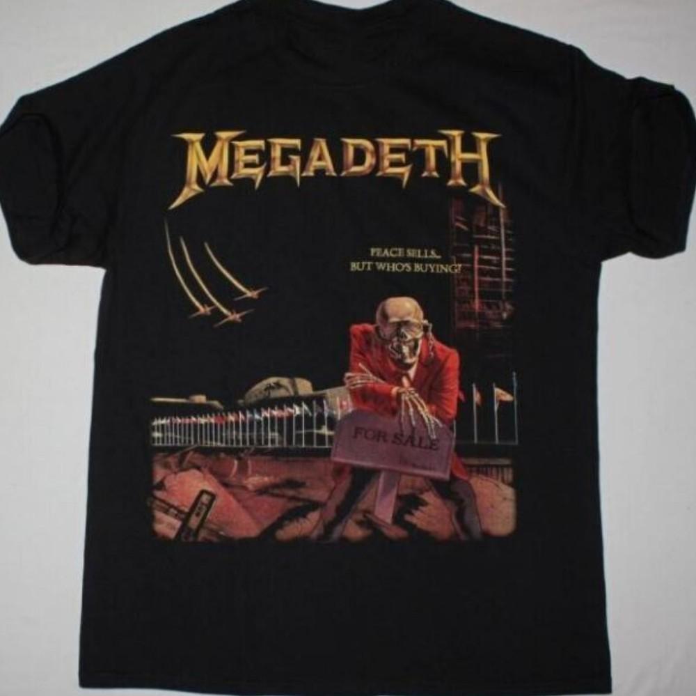 Vintage Megadeth Peace Sells Album Men T-shirt Black Unisex Tee S to 5Xl Unisex T-Shirt XXXL