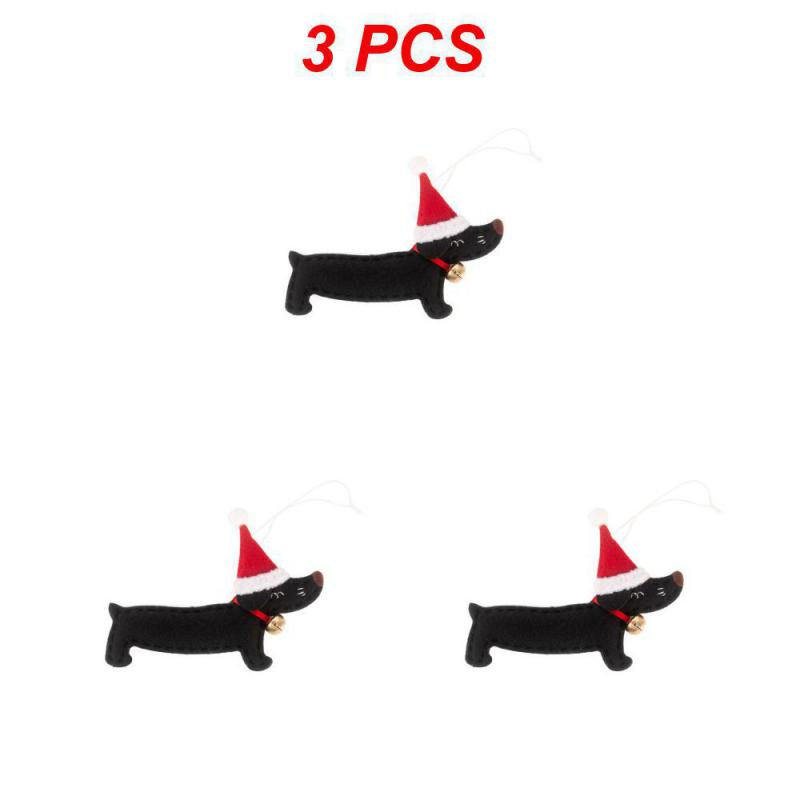 Přívěsek na Vánoční Stromeček, Roztomilý Přívěsek Jezevčíka, Nádherné detaily, Snadno se zavěsí, Není snadné Spadnout, Ozdobte Vánoce