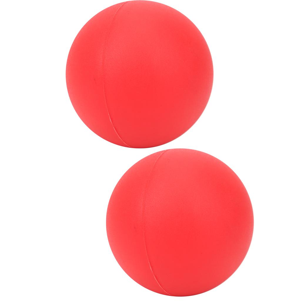2 szt. Kulka do masażu z żelu krzemionkowego, piłka do jogi i fitnessu do łagodzenia bólu i stresu, terapia punktów spustowych, czerwona