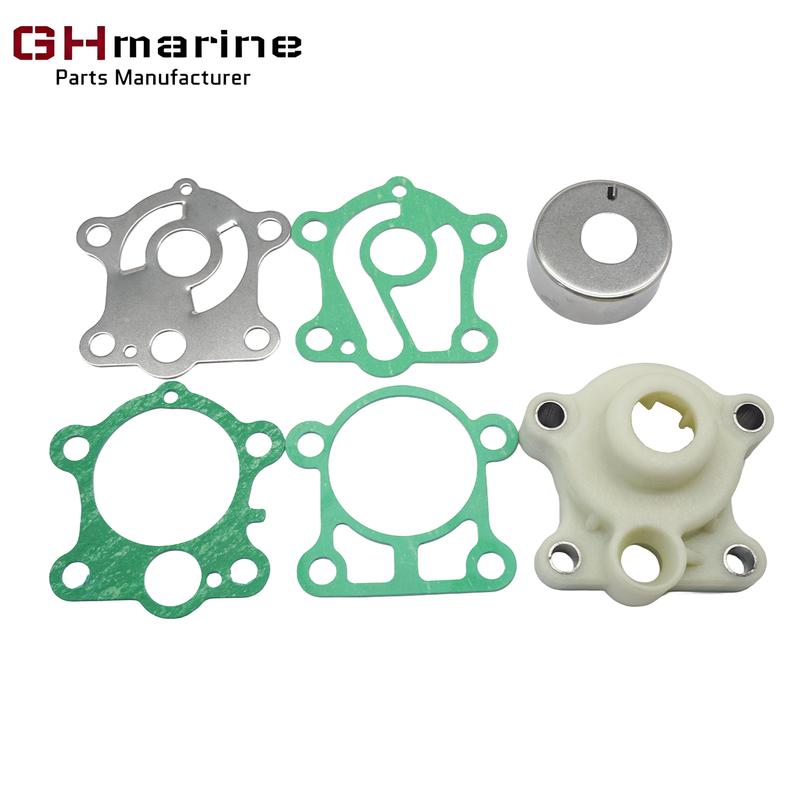 Water Pump Impeller Repair Service Kit with Housing for Yamaha 25 30 HP 2 Stroke 3 Cyl Outboard Engines 18-3430 6J8-W0078