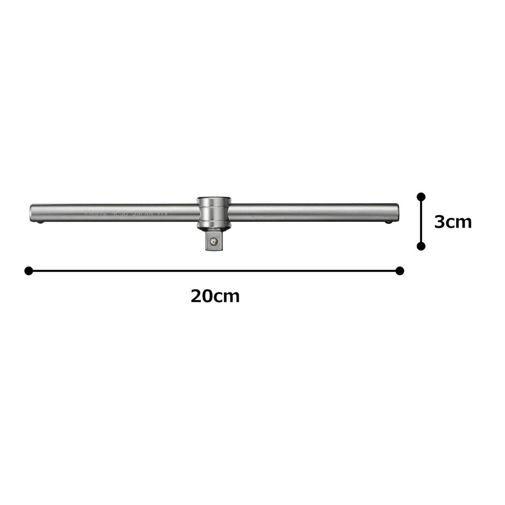 TONE Slide Handle Lock SL30 Drive Angle T-shaped (center Type) 9.5mm (3/8")