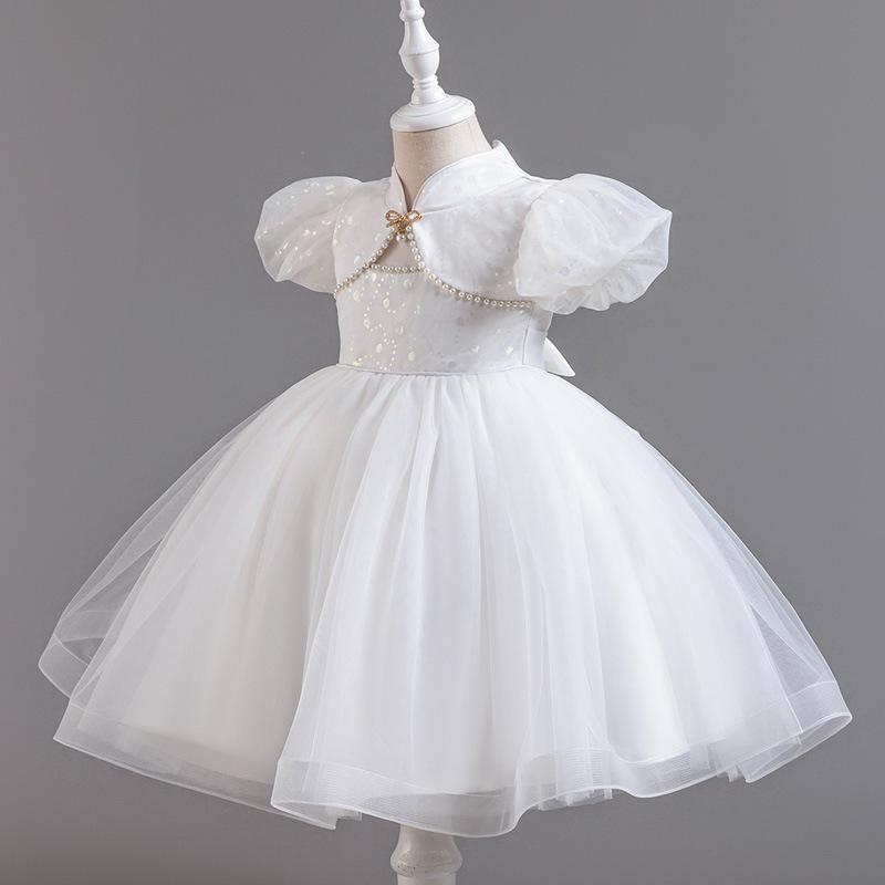 Girls' Chinese Princess Dress - Summer Wedding Performance Mesh Skirt