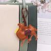 Women Leather Camel Bag Pendant Keychain Cartoon Animal Keyring Cute Ornament