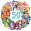 50 Birthday Text Cards Cute Animals Series Graphic Combination Small Fresh Birthday Greeting Card Batch