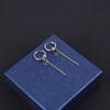 Titanium Steel Earrings Men Temperament Trendy Earrings Korean Women Long Tassel Chain Earrings