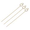 40 PCS Floral Card Holder Picks Gold Cone Shaped Gift Card Bouquet Holders for Photos Memo 150MM