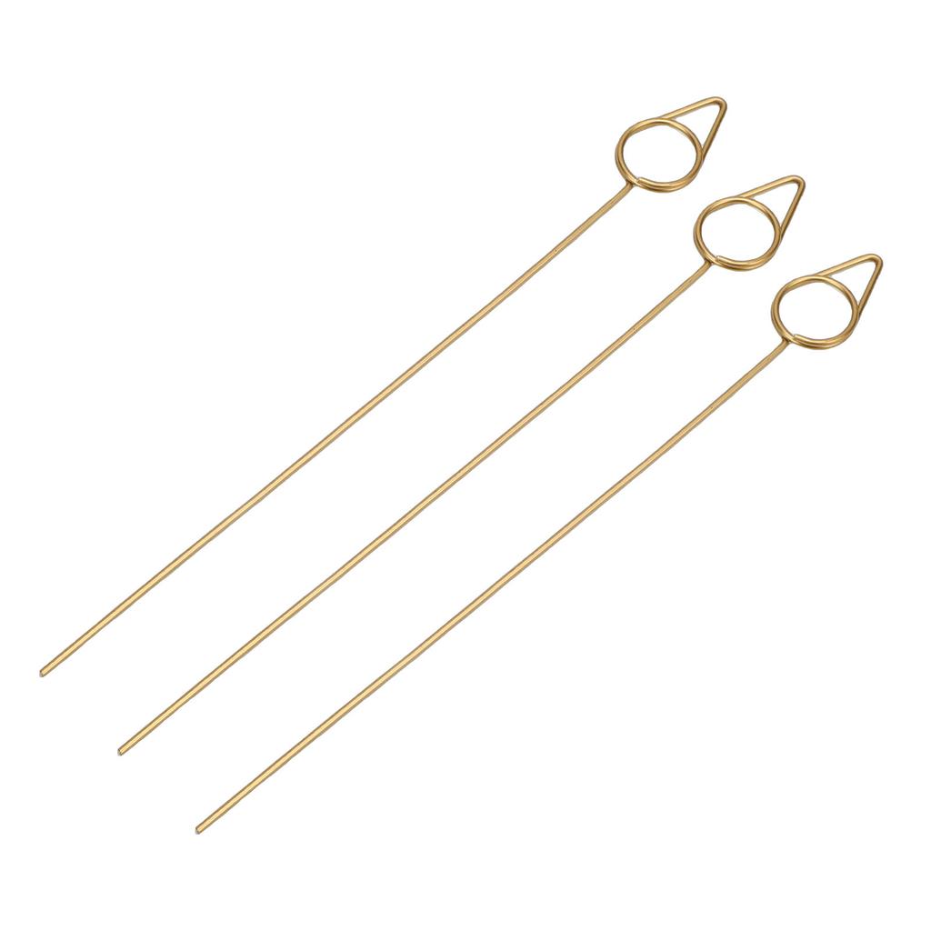 40 PCS Floral Card Holder Picks Gold Cone Shaped Gift Card Bouquet Holders for Photos Memo 150MM
