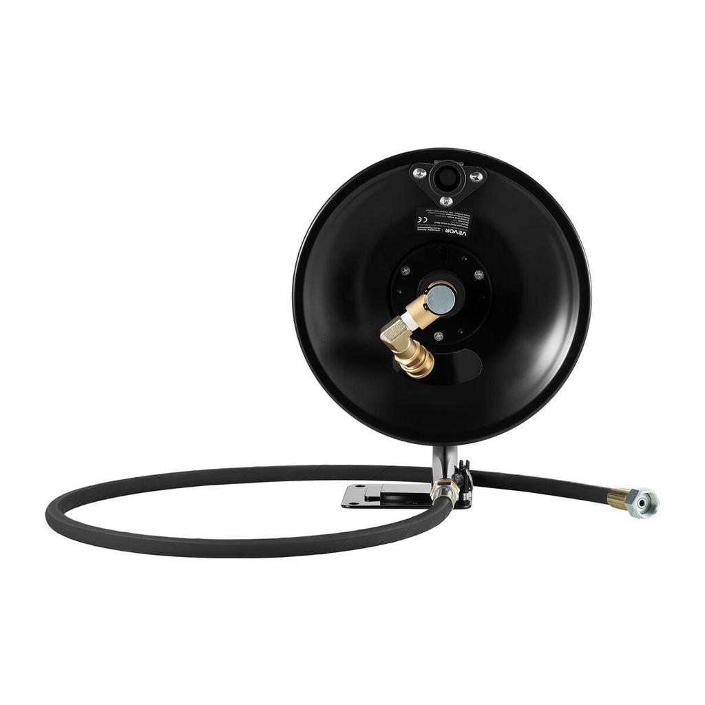 Pressure Washer Hose Reel, 15.2 M X 9.5 Mm Heavy-Duty Steel Bracket-Mounted Pressure Hose Reel, Wall/Floor/Truck Mount, 4000PSI Max, Manual Power Hand