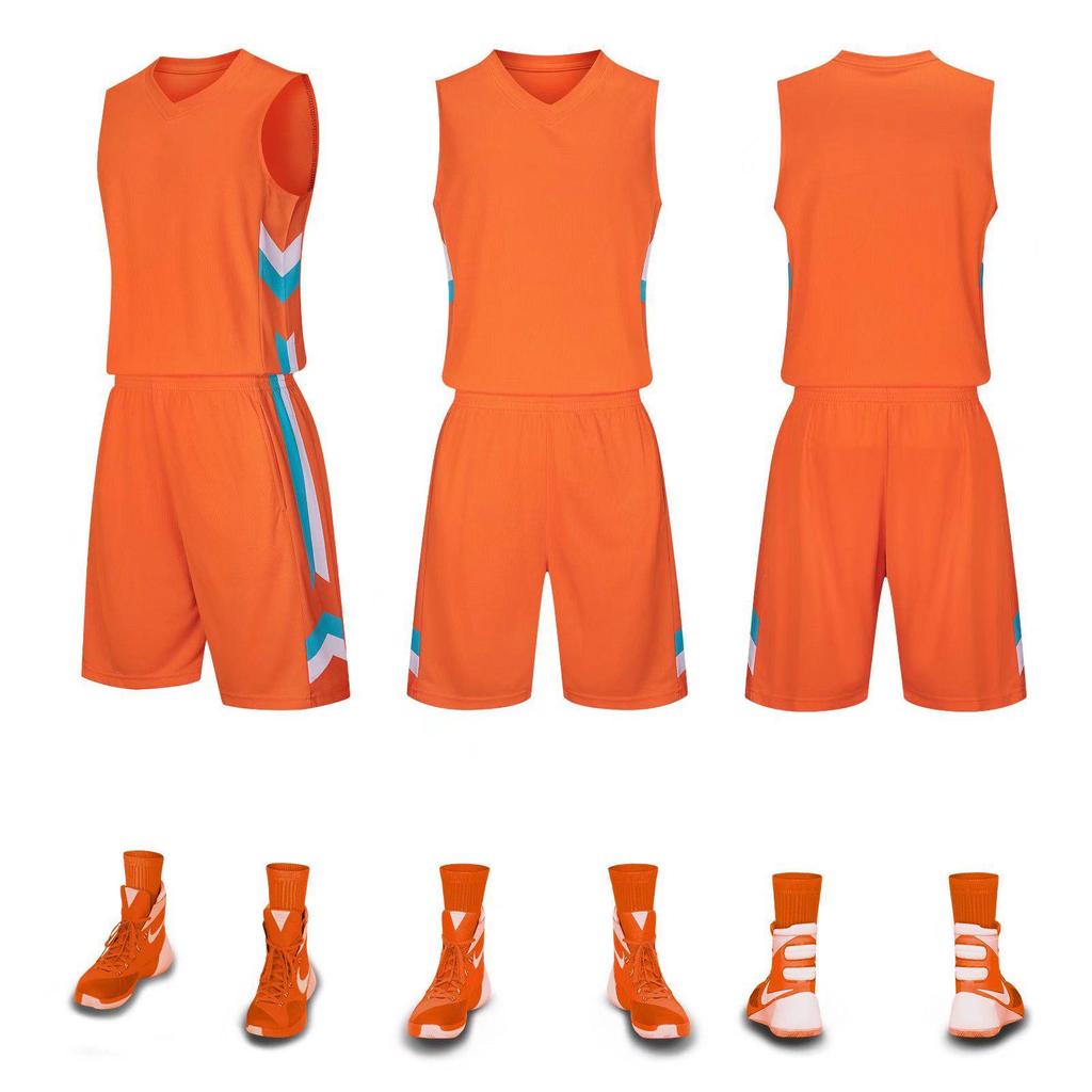 Breathable Sweat-Wicking Basketball Uniform Set for Adults & Children with Customizable Jerseys