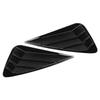 For Lexus NX 2015- Car Rear Louver Window Side Shutter Cover Trim Sticker Vent Scoop ABS Carbon Fiber Style Gloss Black Auto
