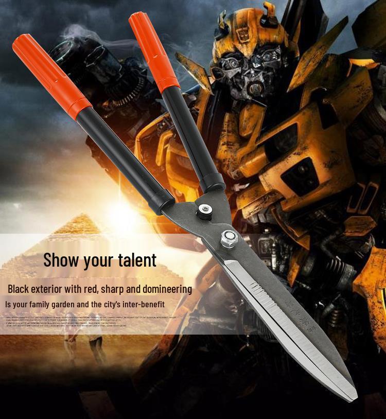 Telescopic Hedge & Lawn Shears - Garden Pruning and Weeding Tools with Big Scissors for Landscaping and Branch Trimming.