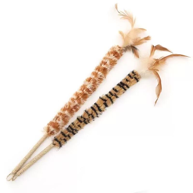 Wutuo Feather Cat Teaser Wand Toy