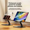 Stolní tablet, Držák, Akrylový průhledný otočný a skládací multifunkční pro živé vysílání, sledování seriálů, mobilní telefon a tablet Univerzální
