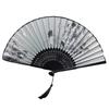 Chinese Style Folding Fan Classical Dance Fan Japanese Quality Home Tassel Male Crafts High Photo Decor Art Props Portable S9U2
