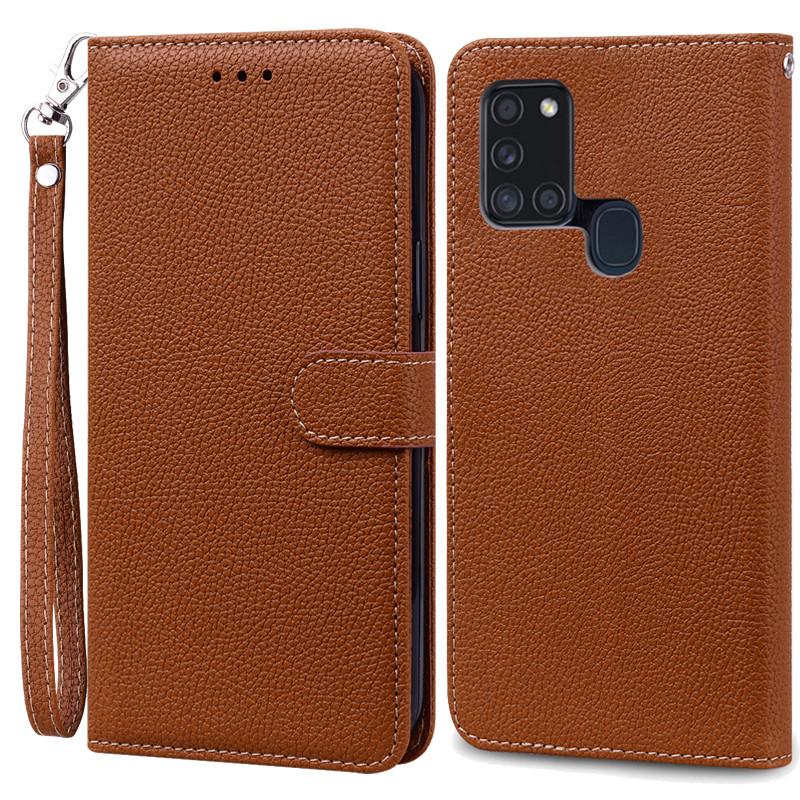 Pouzdro A21S pro Samsung Galaxy A21S Pouzdro Peněženka Kožené flipové pouzdro pro Samsung A21S Pouzdro A 21s A217F Měkký silikonový kryt Fundas