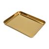 Gold Cookie Baking Sheet Rectangular Shape Serving Tray Convenient Serving Platter Home Kitchen