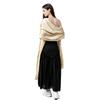 240*65cm Extra-long Women's Silky Satin Shawls and Wraps, Lightweight Head Scarves, Evening Pashmina Vintage Sheer Stole
