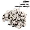 5000pcs Nail Art Sanding Bands 80# 120# 180# 240 Grinder Band for Manicure Drill Machine Removing Gel Varnish Pedicure
