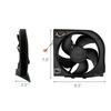 1pcs Refrigerator Fan Motor 8.3*7.5in Refrigerators Fan Motor, Suitable For-Samsung Refrigerator Fan Motor Home HVAC Systems