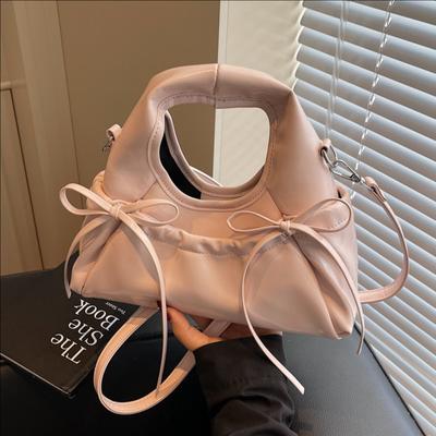 Bow Hand Bag Women's New Fashion Shoulder Messenger Bag