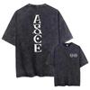 Portgas D. Ace One Piece Gewaschen Übergroß Vintage Unisex Anime Manga Grafik T-Shirt Streetwear Kurze Ärmel Hohe Qualität Damen Herren Kleidung